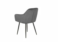 Eetkamerstoelen|Stoel 58x60x82cm - polyestervezel - grijs