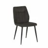 Stoel 47x55x89cm - stof - grijs- Eetkamerstoelen