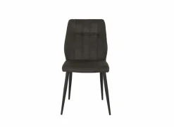 Stoel 47x55x89cm - stof - grijs- Eetkamerstoelen