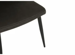 Stoel 47x55x89cm - stof - grijs- Eetkamerstoelen