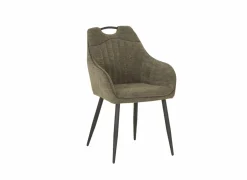 Eetkamerstoelen|Stoel 58x55x90cm - stof - groen