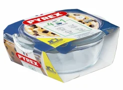 Stoofpotten|Stoofpot Pyrex 4 in 1  21x18x8cm - borosilicaatglas - transparant