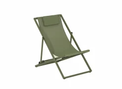 Ligbedden|Strandstoel Plage aluminium - groen