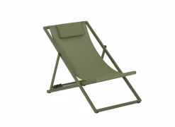 Ligbedden|Strandstoel Plage aluminium - groen