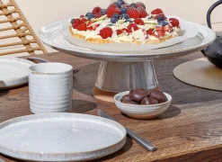 Salt & Pepper Taartschotel Cameo Ø33,5x12cm - stoneware - beige- Taartschotels