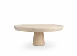 Salt & Pepper Taartschotel Rural Ø30x12cm - mangohout - bruin- Taartschotels