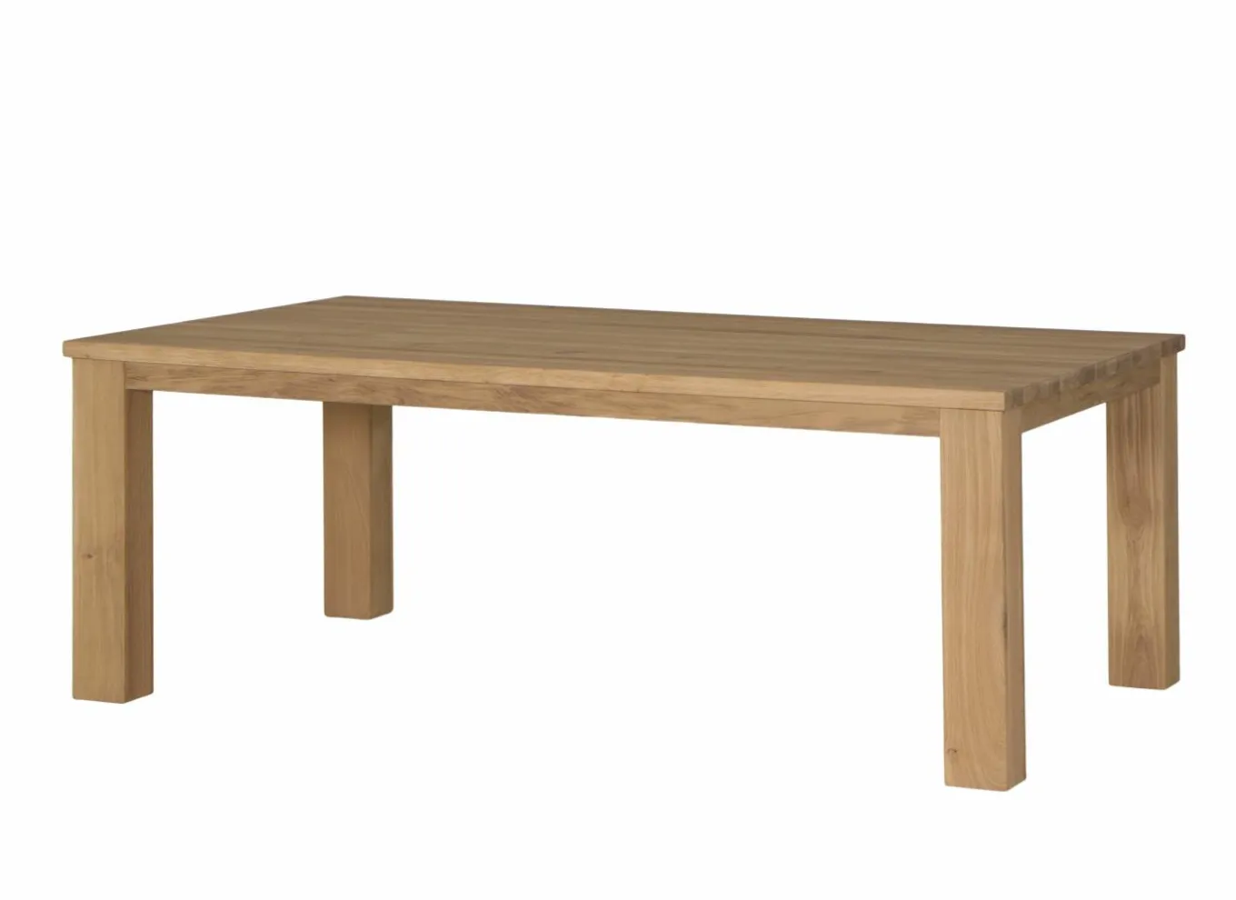 Eettafels|Tafel Amarillo 220x100cm - eik massief - naturel