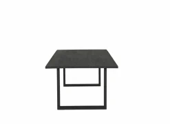 Tafel Aquilano 240x110cm - acacia massief & metaal - zwart- Keukentafels|Eettafels