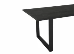 Tafel Aquilano 240x110cm - acacia massief & metaal - zwart- Keukentafels|Eettafels