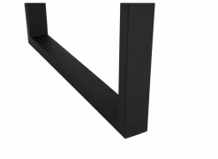 Tafel Aquilano 240x110cm - acacia massief & metaal - zwart- Keukentafels|Eettafels