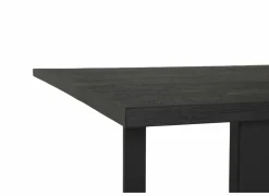 Tafel Aquilano 240x110cm - acacia massief & metaal - zwart- Keukentafels|Eettafels