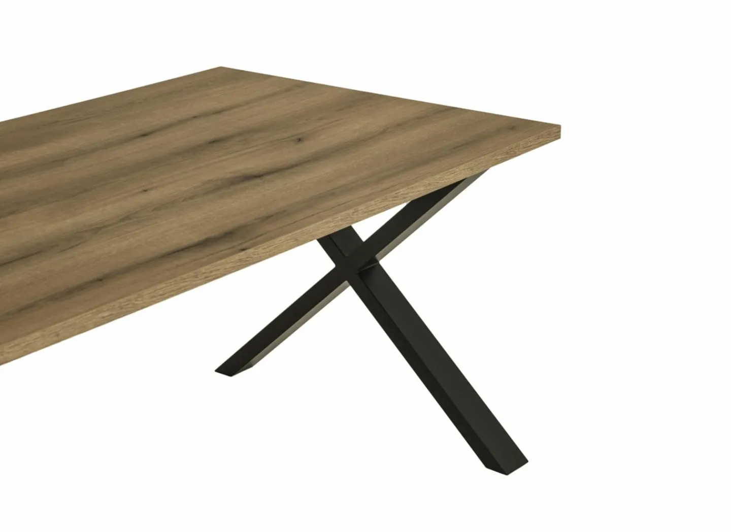 Tafel Bordo 200x95cm - decor - etna eik/zwart- Eettafels