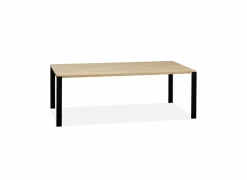 Eettafels|Tafel Bridge 160x90cm - lamulux - fresh oak & old piano