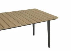 Tafel Brisk 220x100cm - teak massief & aluminium - naturel- Keukentafels|Eettafels