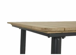 Tafel Brisk 160x90cm - teak massief & aluminium - naturel- Keukentafels|Eettafels