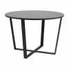 Eettafels|Tafel Ø110cm - melamine - zwart marmer