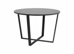 Eettafels|Tafel Ø110cm - melamine - zwart marmer