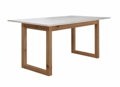 Eettafels|Tafel Denver 160/200x90cm - decor - wit & artisanale eik