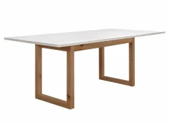 Eettafels|Tafel Denver 160/200x90cm - decor - wit & artisanale eik
