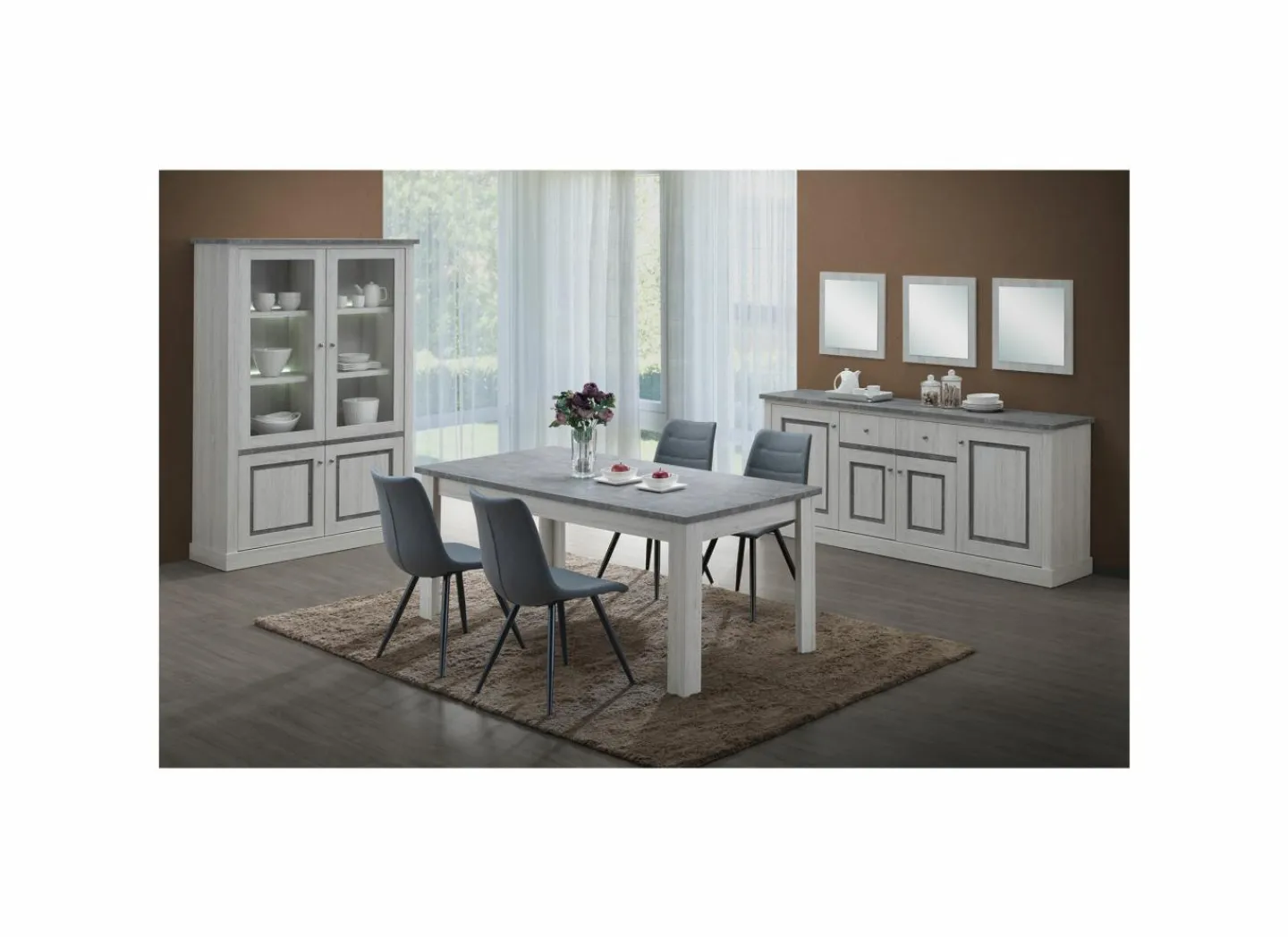 Tafel Emma 170/220x100cm - meubelplaat - light oak- Eettafels