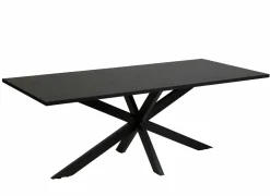 Keukentafels|Eettafels|Tafel Faro 200x95cm - melamine - structuur zwart