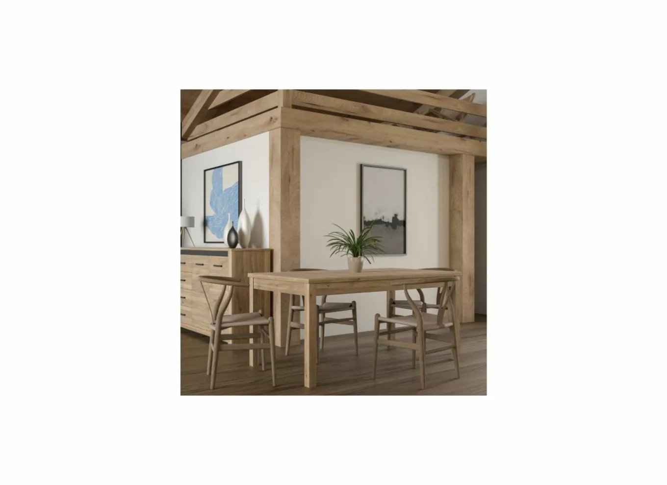 Eettafels|Tafel Killarney 160-207x90xH77cm - decor - mauvella oak