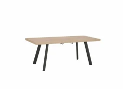 Keukentafels|Eettafels|Tafel Log 159/198x84,5cm - melamine - bruin