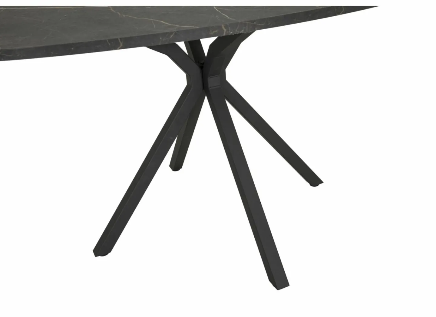 Perfecta Tafel Onyx 150x90cm - decor - antraciet- Keukentafels|Eettafels