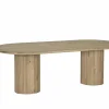 Eettafels|Tafel Pearl 240x110cm - eik massief - naturel