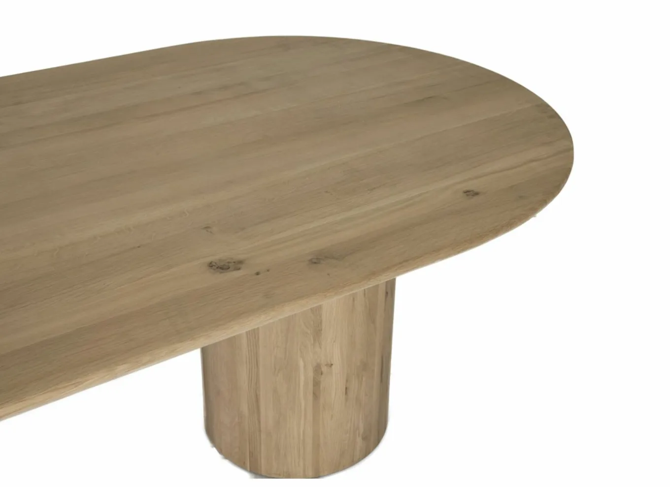 Eettafels|Tafel Pearl 240x110cm - eik massief - naturel