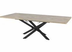 Tafel Santos 190/240x100cm - decor & metaal - canyon oak- Keukentafels|Eettafels