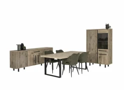 Keukentafels|Eettafels|Tafel Stefan Tim 200x100cm - melamine - canyon oak