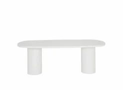 Eettafels|Tafel TF2404  210x120cm - cementex - wit