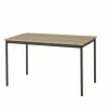 Perfecta Tafel TMR 140x80cm - decor & metaal - naturel- Keukentafels