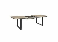 Tafel Toby 190/250x100cm - melamine - castella oak- Eettafels