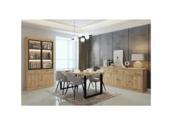 Tafel Valencia 210x98cm - melamine - lichte eik- Eettafels