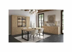 Tafel Valencia 210x98cm - melamine - lichte eik- Eettafels