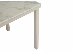Eettafels|Tafel Vienna 120/200x80cm - decor - carrara creamy