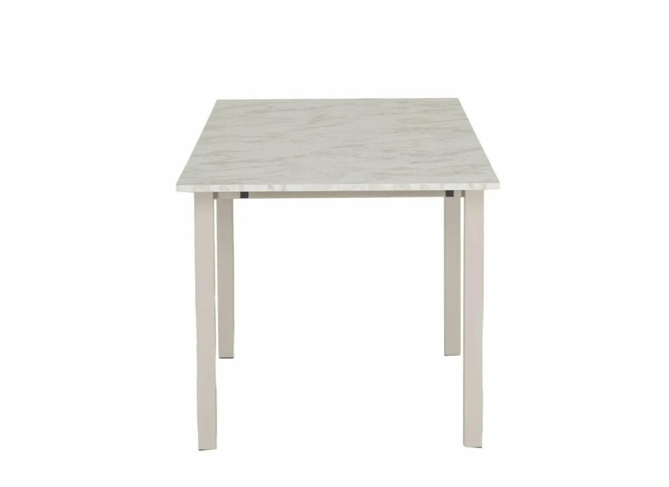Eettafels|Tafel Vienna 120/200x80cm - decor - carrara creamy