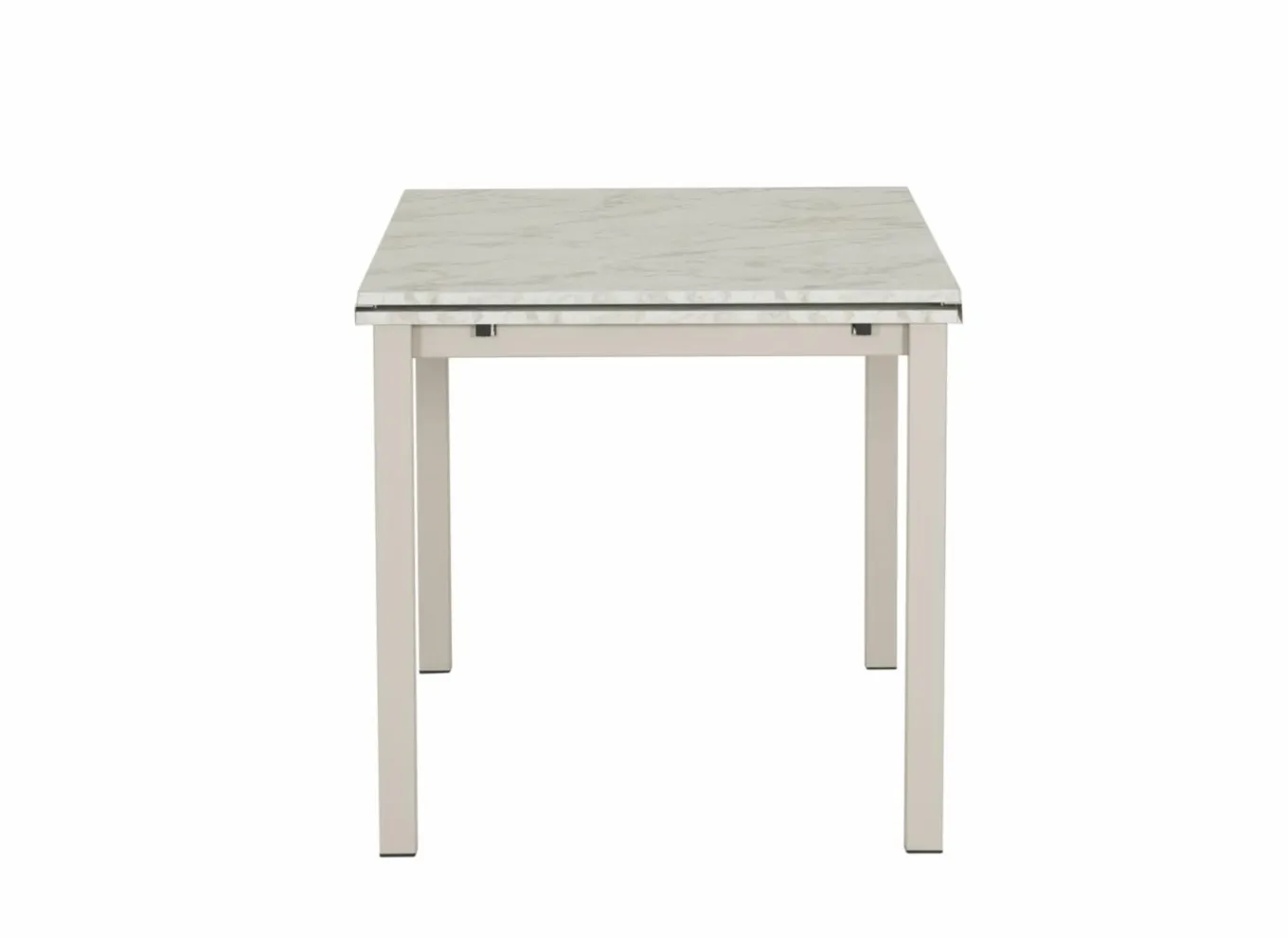 Eettafels|Tafel Vienna 120/200x80cm - decor - carrara creamy