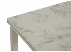 Eettafels|Tafel Vienna 120/200x80cm - decor - carrara creamy