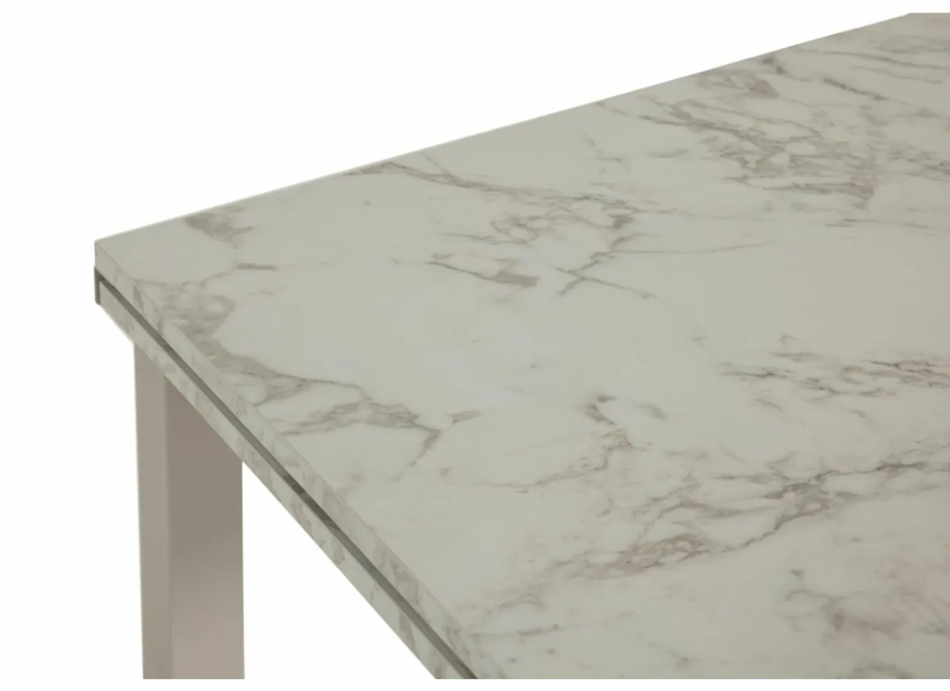 Eettafels|Tafel Vienna 120/200x80cm - decor - carrara creamy