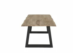 Tafel Woodshed 240x100cm - sheesham massief - naturel- Eettafels