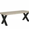 Tafel 226x100cm - decor - natuurlijke olm- Eettafels