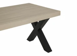Tafel 226x100cm - decor - natuurlijke olm- Eettafels