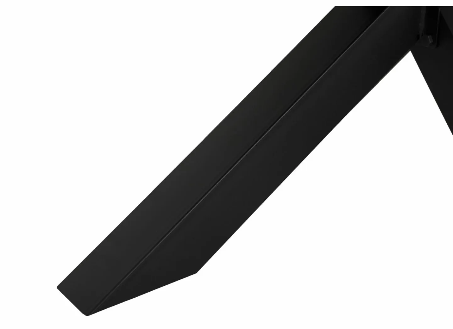 Tafel 260x130cm - decor - old teak & matt black- Eettafels