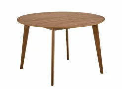 Tafel Ø120x76cm - walnoot fineer - bruin- Eettafels