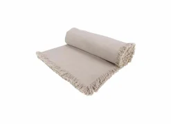 Cosy & Trendy Tafelkleed Franjes 350x140cm - katoen - grijs- Tafellakens