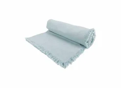 Cosy & Trendy Tafellakens|Tafelkleed Franjes 350x140cm - katoen - blauw