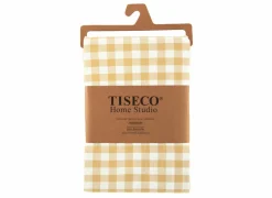Tiseco Tafellakens|Tafelkleed Gingham 150x250cm - katoen - geel